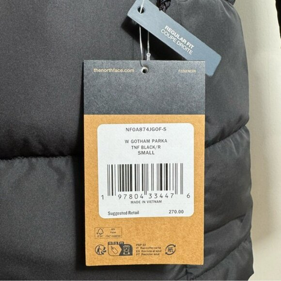 The North Face Women's Gotham Parka Down Coat TNF Black Sz XS S M L XL XXL NEW - Picture 6 of 16
